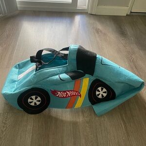 pottery barn kids blue hot wheels car racing halloween costume